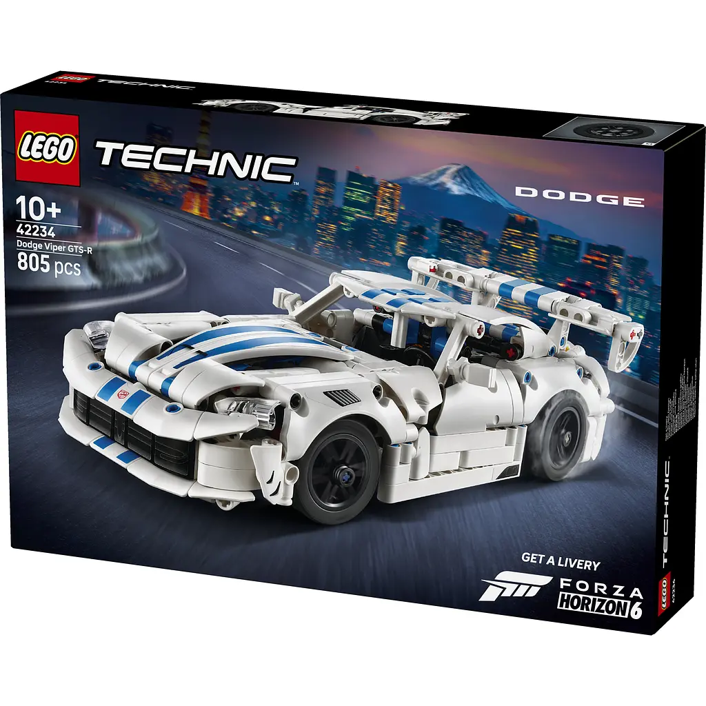 Конструктор LEGO Technic Спортивний автомобіль Dodge Viper GTS-R 805 ел. (42234) - фото 2