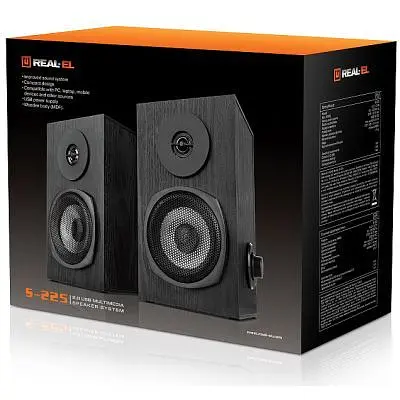 Акустична система REAL-EL S-225 USB Black (EL121200009) - фото 10