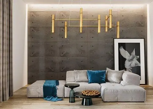 Люстра Tube chandelier, PikArt арт. 5299 Золотой Комплект: 100 см+120 см+150 см+200 см - фото 2