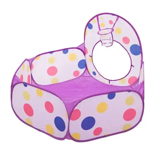 Намет дитячий ігровий LUGI HP-S-4NDV з тунелем та басейном для кульок бузковий - фото 9