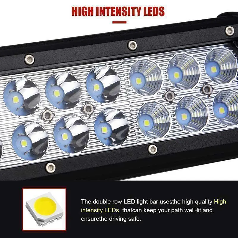 Світлодіодна Балка фара LED / 710x107x73 mm / 180W / 3W x 60 / 10-30V / Ближнє та Далеке світло (D-180W) - фото 4