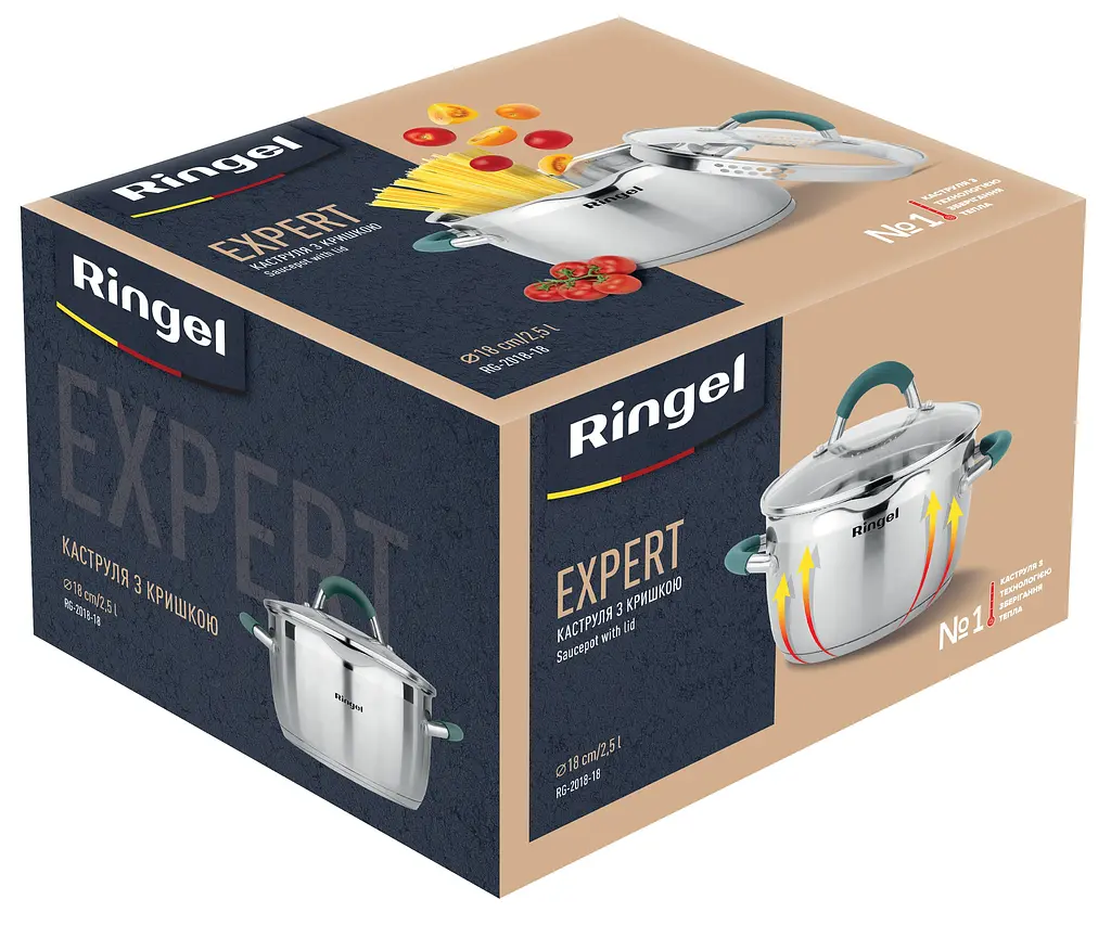 Каструля Ringel Expert 18 см 2.5 л kuh0016476 - фото 4