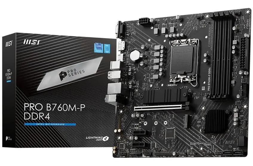Материнська плата MSI PRO B760M-P DDR4 (PRO B760M-P DDR4) (Socket 1700, Intel B760, Micro-ATX) - фото 5