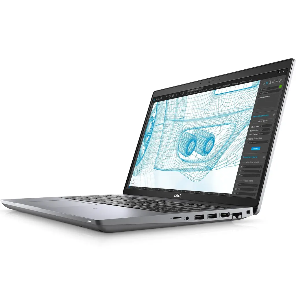 Ноутбук Dell Precision 3561 Intel Core i7- 11850H, 15. 6, 16GB, 512GB SSD, NVIDIA T600 4GB, Windows 11 Pro, сірий - фото 3