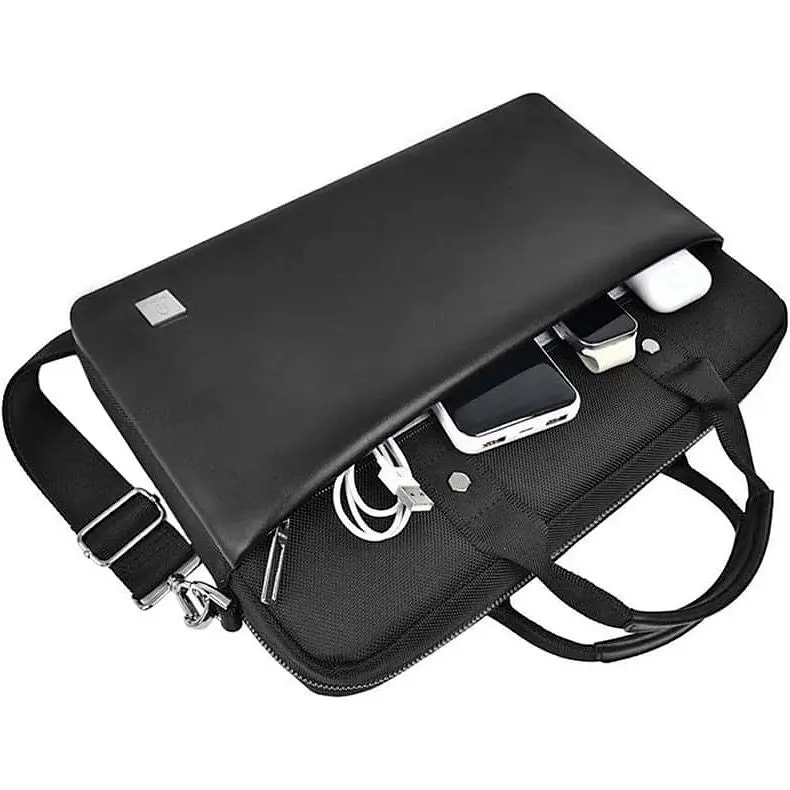 Сумка для ноутбука WiWU Hali Laptop Bag for MacBook 14` Black (6976195091748) [98328] - фото 4