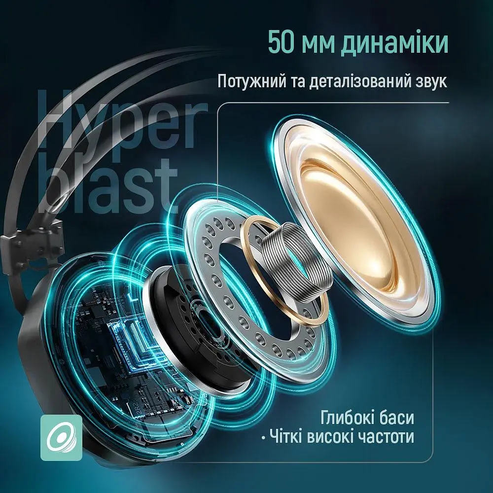 Гарнітура СolorWay Hyperblast RGB Black (CW-HPG05BK) - фото 3