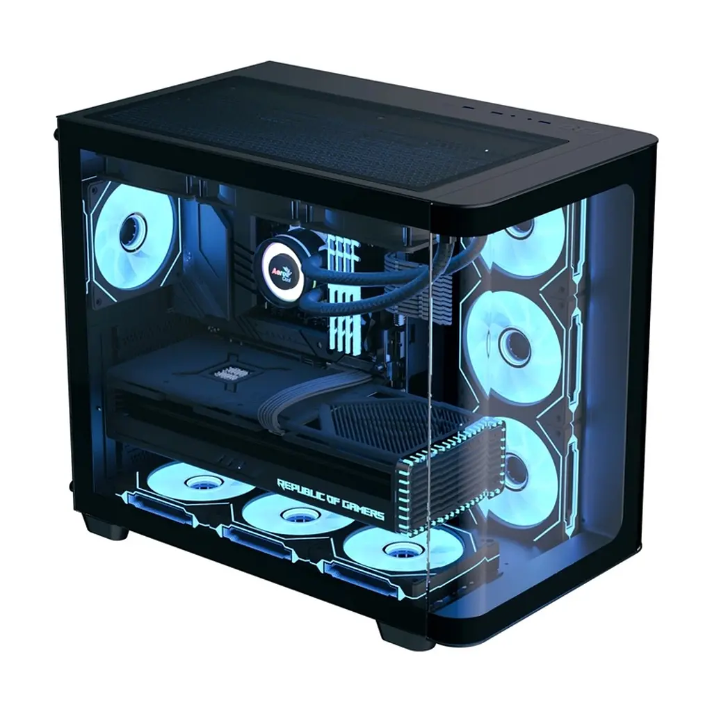 Корпус для ПК AeroCool P500C-G-BK-v1 Black (ACCM-PN01043.11) - фото 2