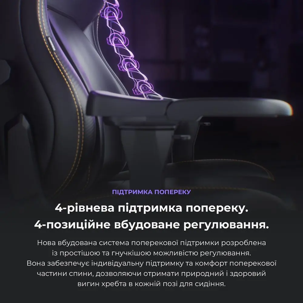 Кресло для геймеров Anda Seat Kaiser 4 Size XL Cyber Green PVC (AD12YDDC-XLL-20-C-PV/C-01) - фото 8