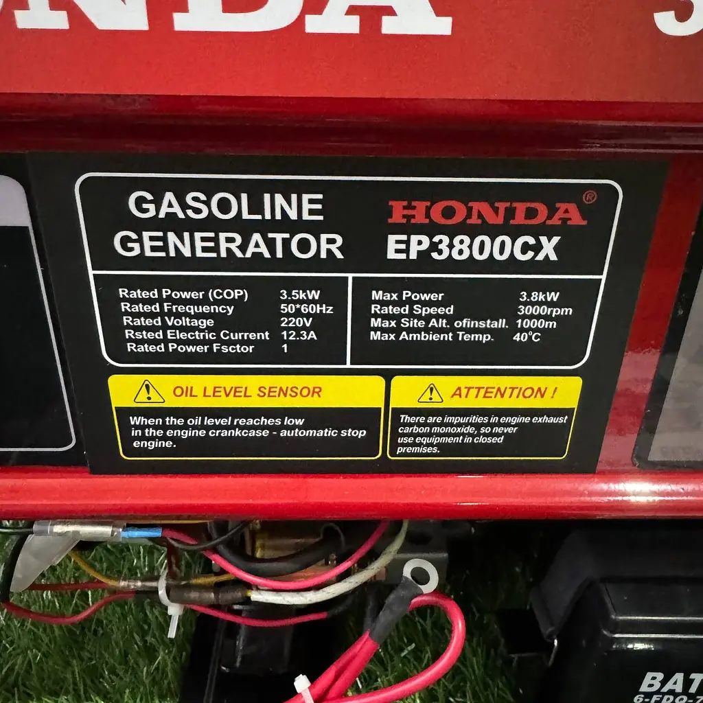 Генератор з електростартером HONDA EP3800CX PRO (3,8 КВТ) 4-тактний генератор  - фото 3