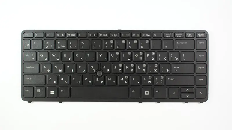 Клавіатура для ноутбука HP (EliteBook: 840, 850) rus, black, підсвічування клавіш, з джойстиком - фото 2