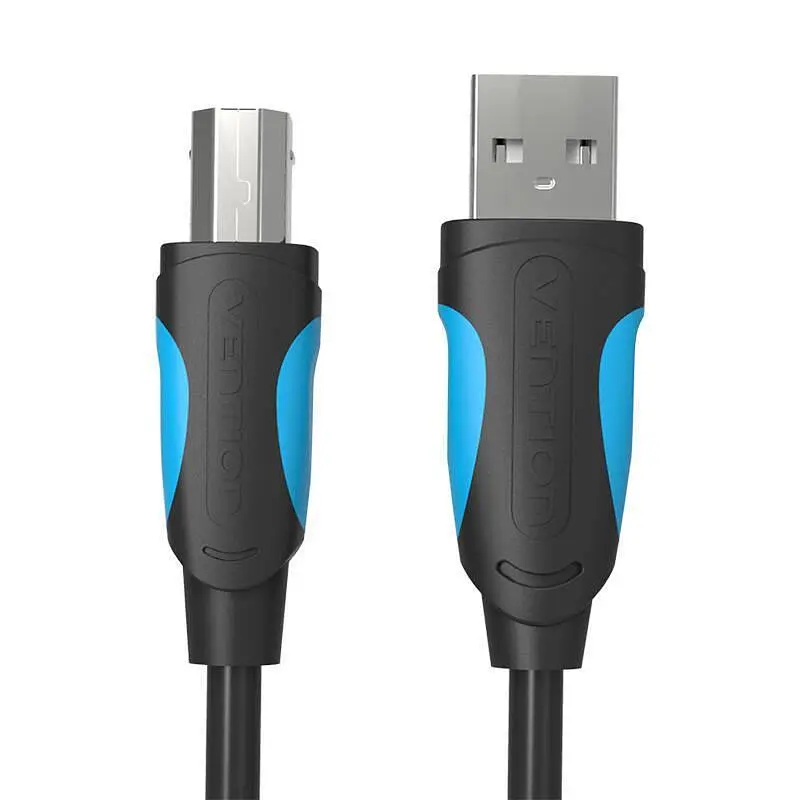 Кабель до принтеру Vention USB A Male - B Male Print 2m Black (VAS-A16-B200) - фото 2