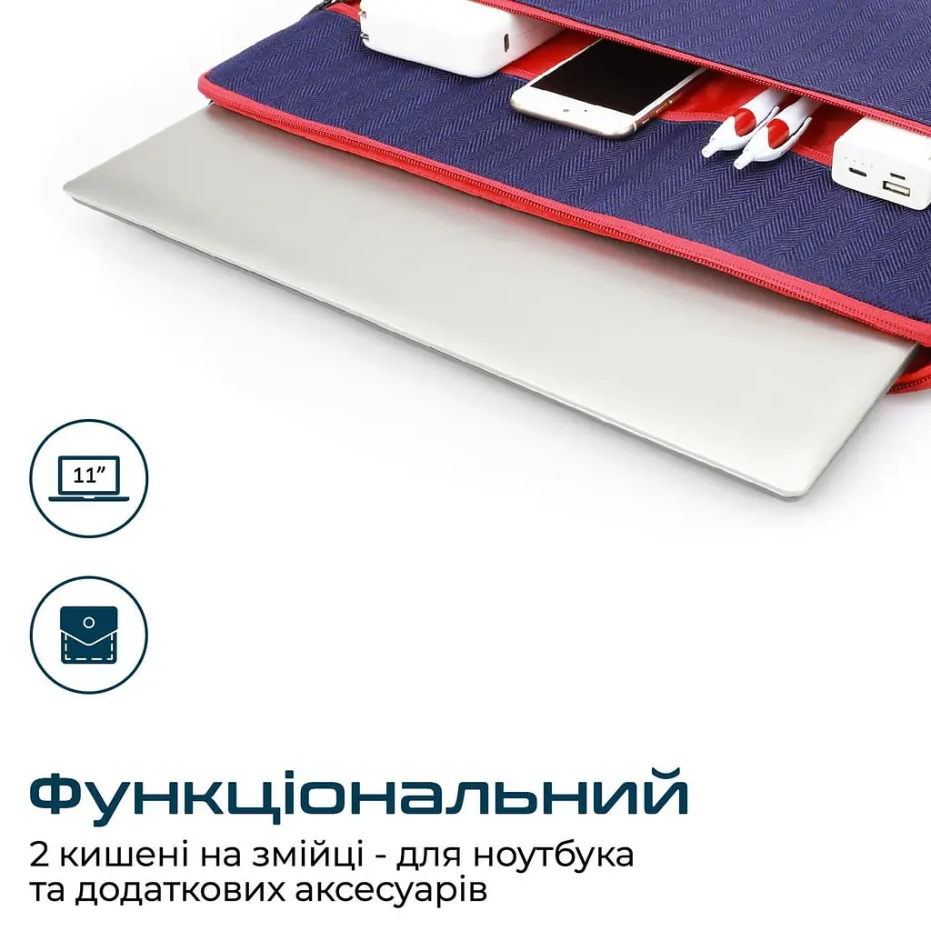 Чохол для ноутбука Promate 13 (portfolio-s.blue) - фото 5