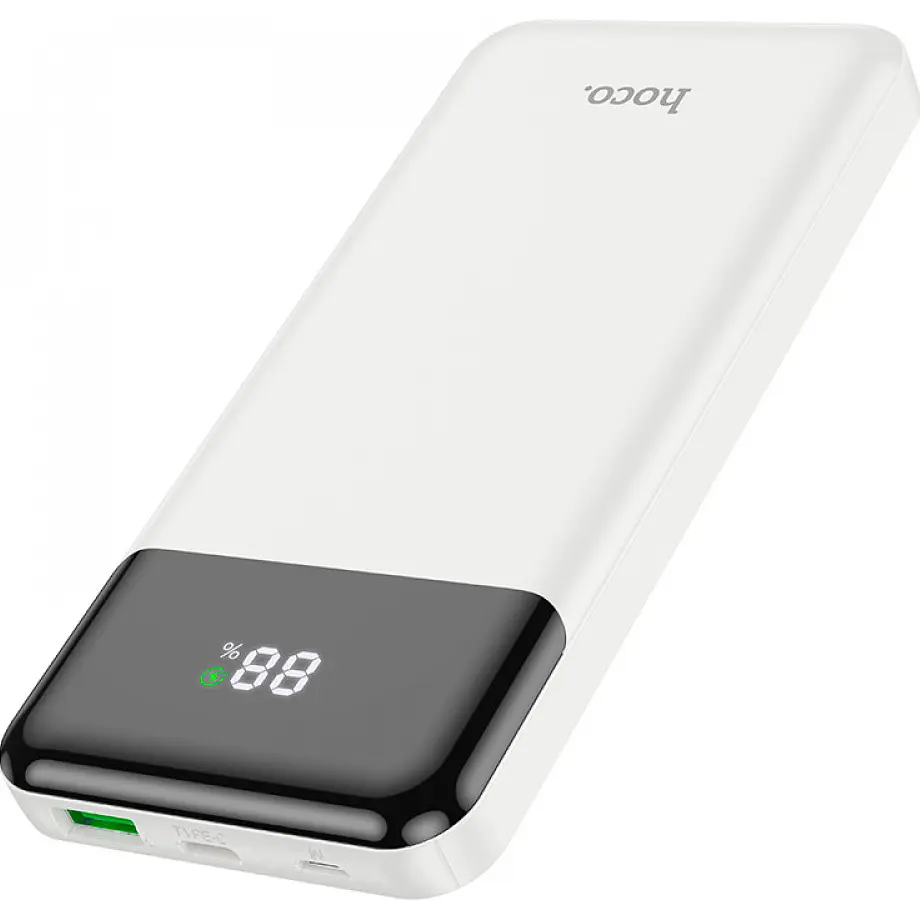Зовнішній акумулятор Hoco J102 Cool Figure 10000mAh 20W White [101319] - фото 2