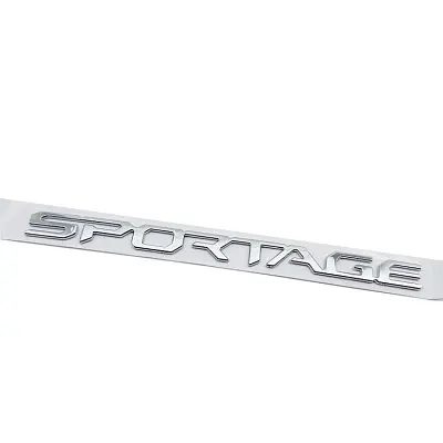 Емблема напис SPORTAGE для Kia 235х17мм хром пластик (на скотчі)