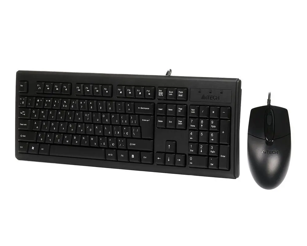 Комплект (клавіатура, миша) A4Tech KR-8372S Black (KR-8372S (Black)) - фото 3