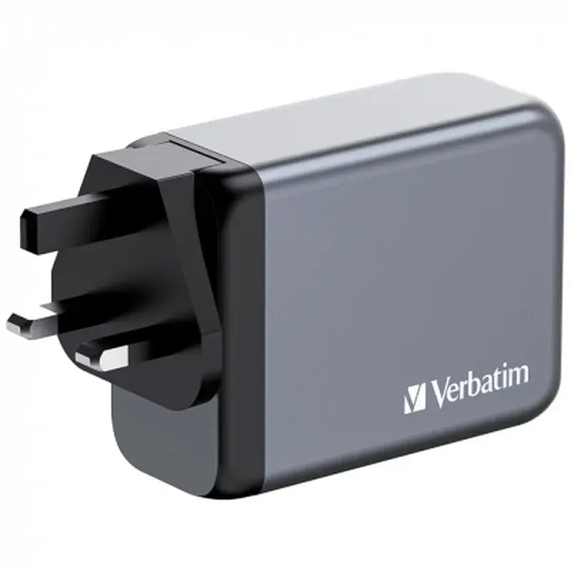 Зарядний пристрій Verbatim GaN 200 W 4 ports (2xUSB-C-100 W,USB-C-65 W /USB-A -3.0) (32204) - фото 4