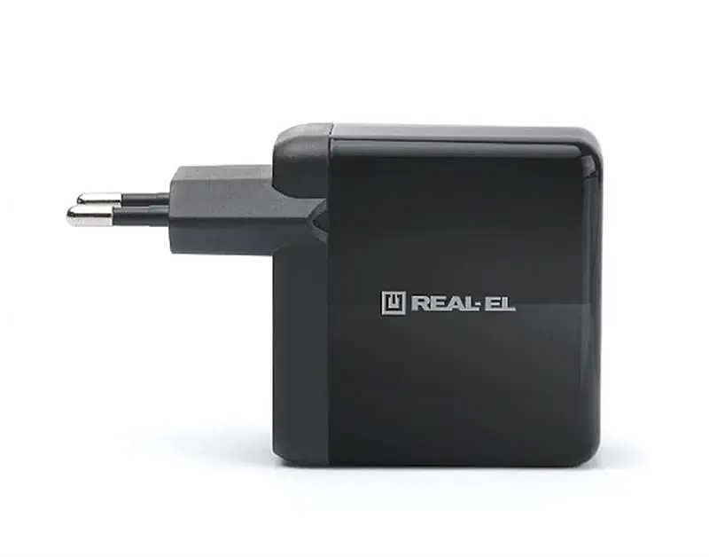 Мережевий зарядний пристрій REAL-EL CH-350 QC3.0 (2USB, 3A) Black (EL123160017) - фото 6
