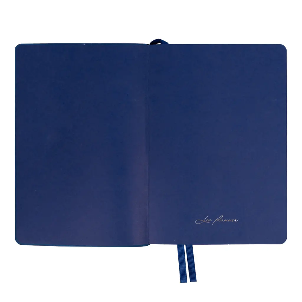 Деловой блокнот Leo Planner мягкий А5 Fiore 252772 320 листов синий - фото 3