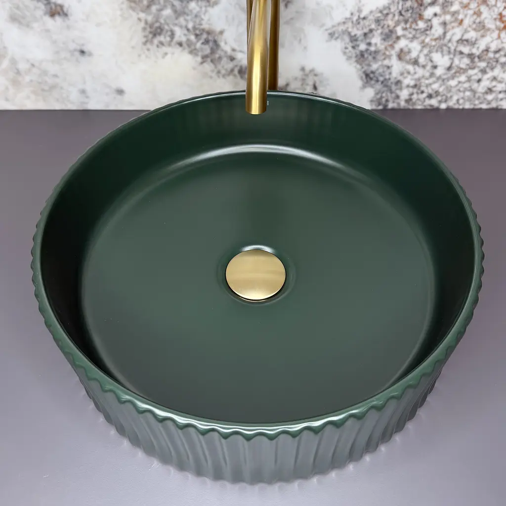 Умивальник VBI Brindisi M накладний 40x40 см emerald VBI-014105 - фото 2