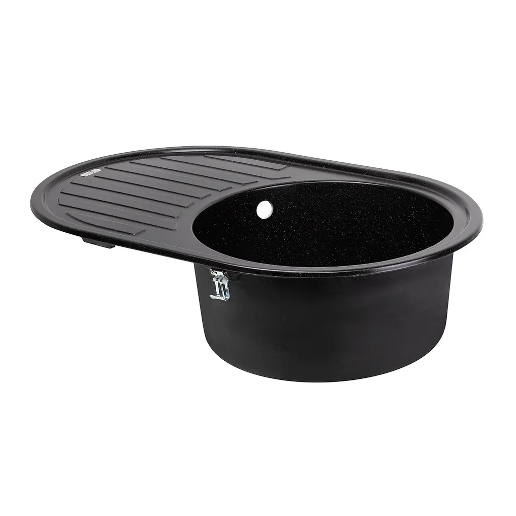 Кухонна мийка Lidz 780x500/200 BLM-14 (LIDZBLM14780500200), Чорний - фото 4