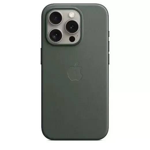 Чехол CasePro FineWoven Case with MagSafe Evergreen для iPhone 15 Pro Max - фото 2