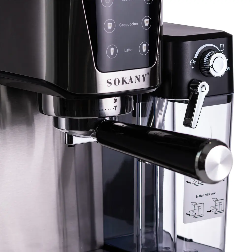 Кавомашина електрична 3 в 1 SOKANY SK-04027 з сенсорним керуванням 1350 Вт Sokany SK-04027 - фото 6