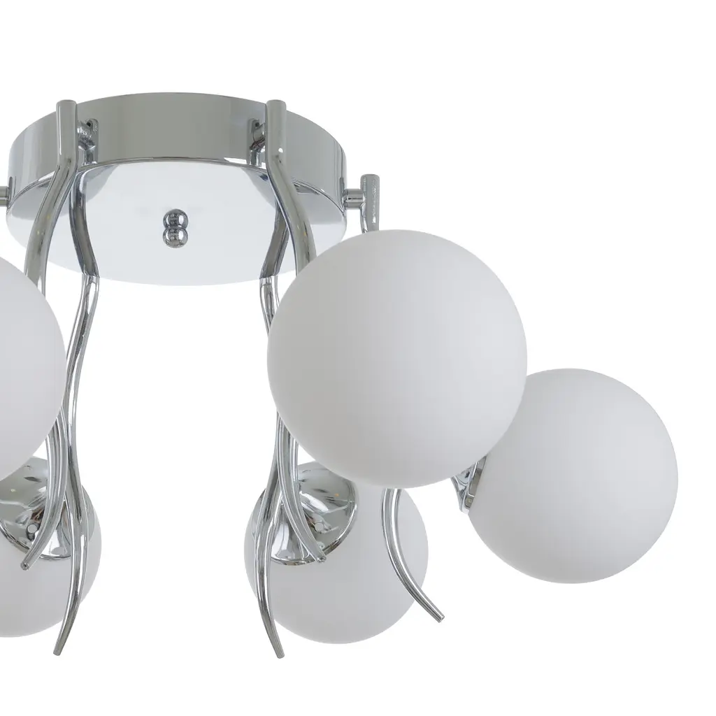 Люстра потолочная Brille в спальню E14 60W CH (BL-977C/6) - фото 2