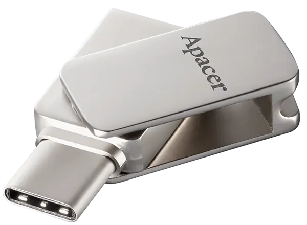 Flash Drive Apacer AH181 64GB Type-C Mobile USB 3.2 Silver - фото 3