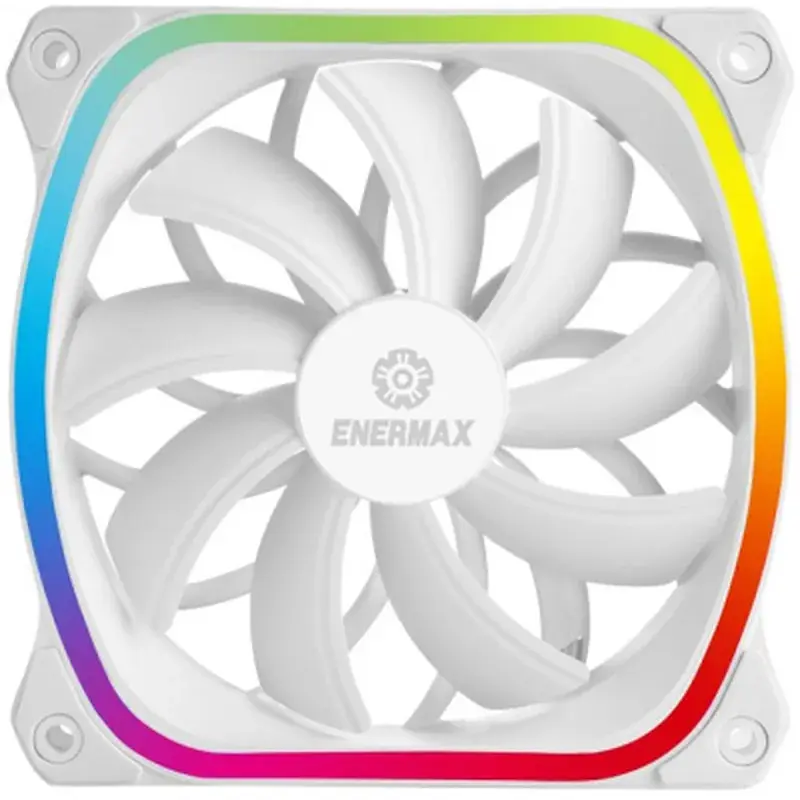 Кулер до корпусу Enermax SQUA RGB WHITE 3x 120 mm (3 PACK) (UCSQARGB12P-W-BP3) - фото 3