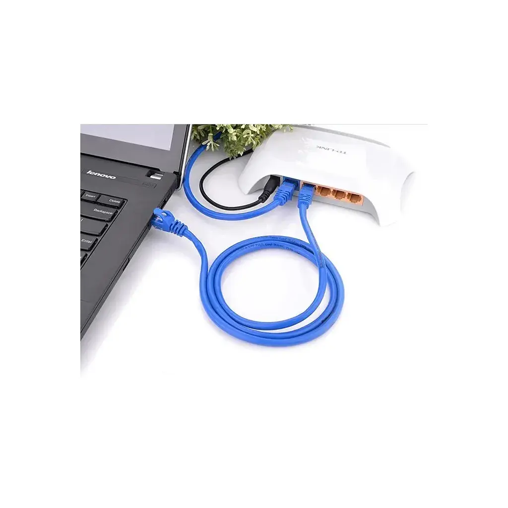 Патч-корд 2m U/UTP cat 6 RJ-45 blue Ugreen (11201) - фото 3