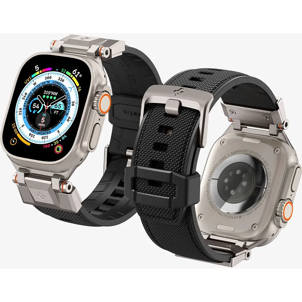 Ремінець Spigen DuraPro Armor для Apple Watch 42/44/45/49mm Black [AMP06065] [96961] - фото 4