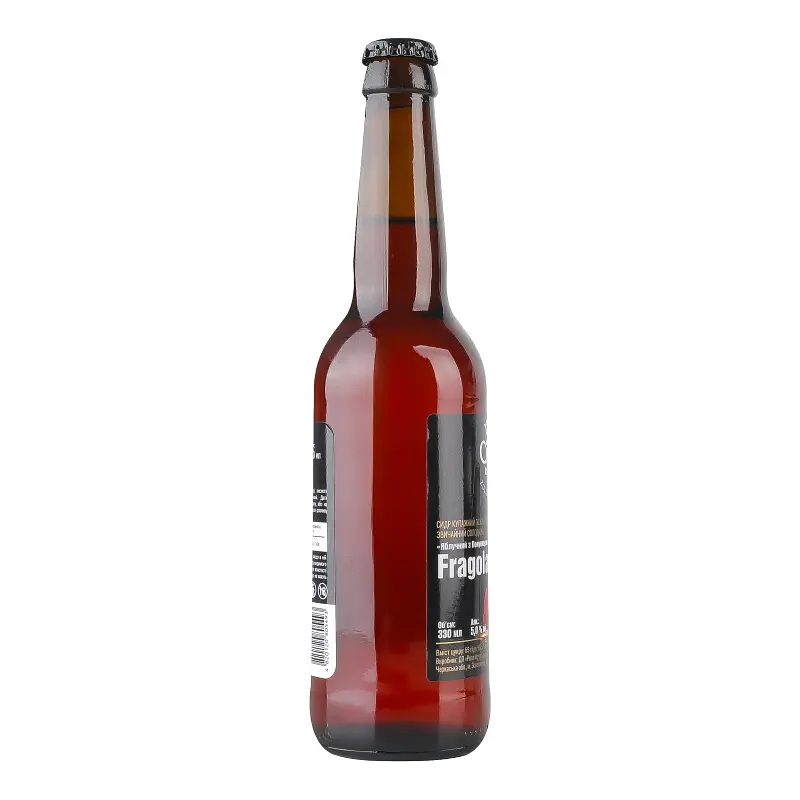 Сидр солодкий Cidre Royal Fragola Яблучний з полуницею газований купажний звичайний  5% 0.33 л - фото 2