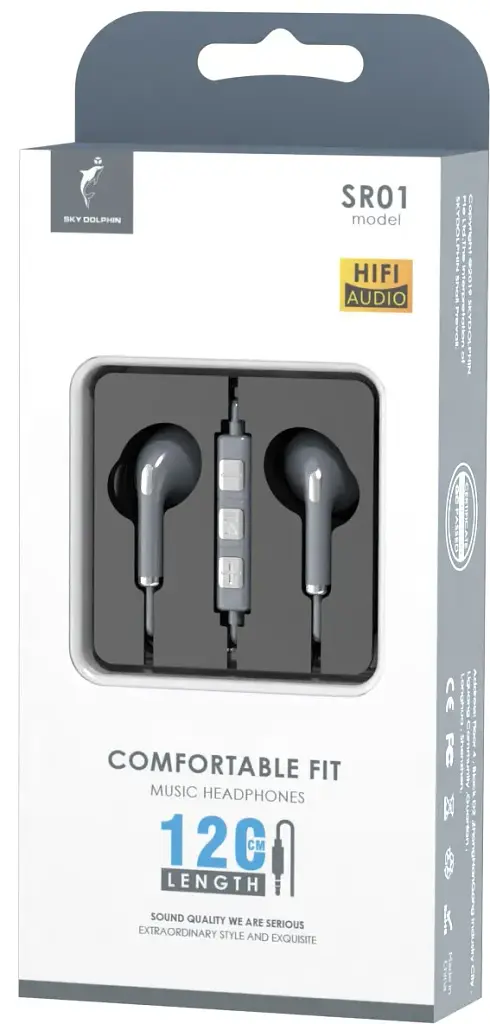 Гарнітура SkyDolphin SR01 with mic Silver (HF-000476) - фото 3
