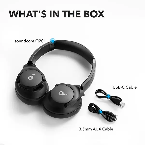Гарнитура Anker SoundCore Q20i Black - фото 13