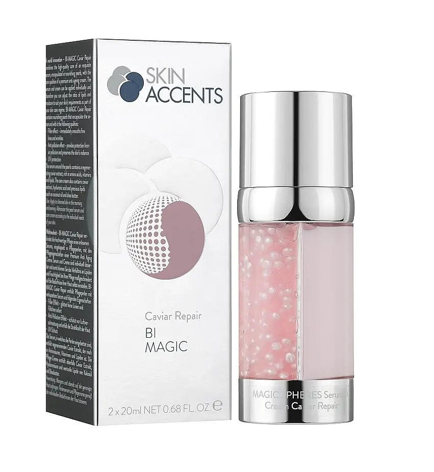 Сыворотка для лица 2в1 с жемчужинами Восстановление икрой Inspira Skin Accents 40 мл - фото 2