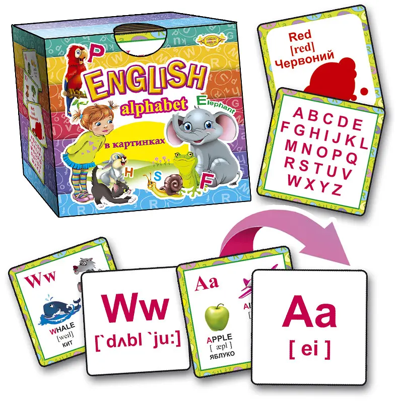 Комплект карток Майстер English Alphabet в малюнках MKO0003 - фото 2