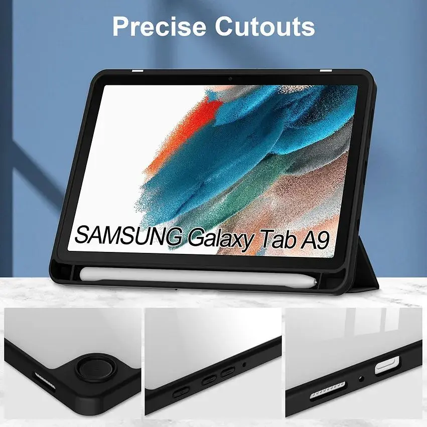 Чохол TPUCristal SlimTPU Spen holder Samsung Galaxy Tab A9 8.7 X110 X115 Голубий - фото 5