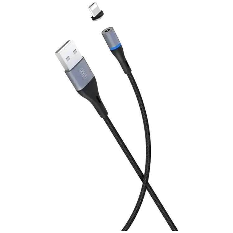 Кабель XO lightning NB125 Magnetic 2A/1m Black