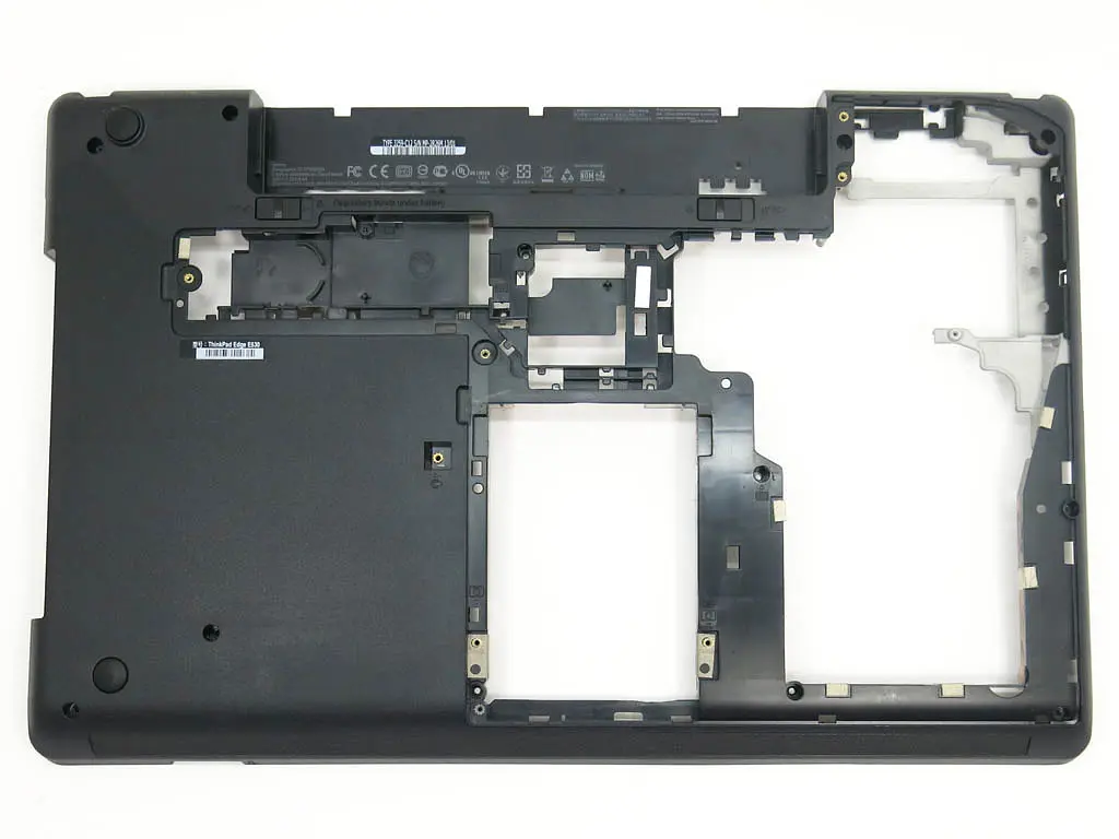 Низ, дно, піддон для Lenovo ThinkPad E530, E535, E530C (Нижня кришка (корито) + Кріплення петель) (04W4110 04W4111 AP0NV000L00) - фото 3