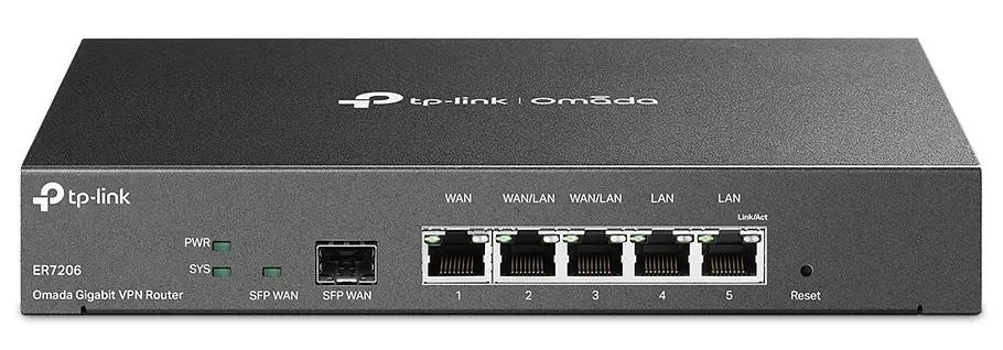 Мультисервисный Маршрутизатор ER7206 2xGE LAN, 1xGE WAN, 2xGE LAN, 1xSFP TP-Link teh0017188 - фото 2