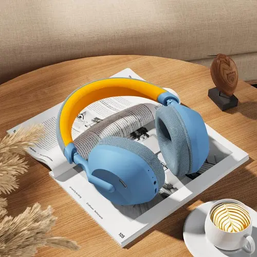 Наушники накладные XO BE49 Qiyue ANC Noise Canceling Folding Headband bluetooth Headset синие - фото 3