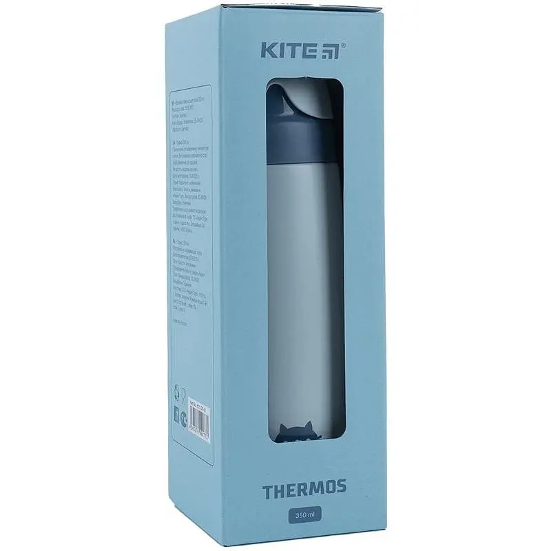 Термос Kite Сat 350 мл блакитний (K21-376-01) - фото 5