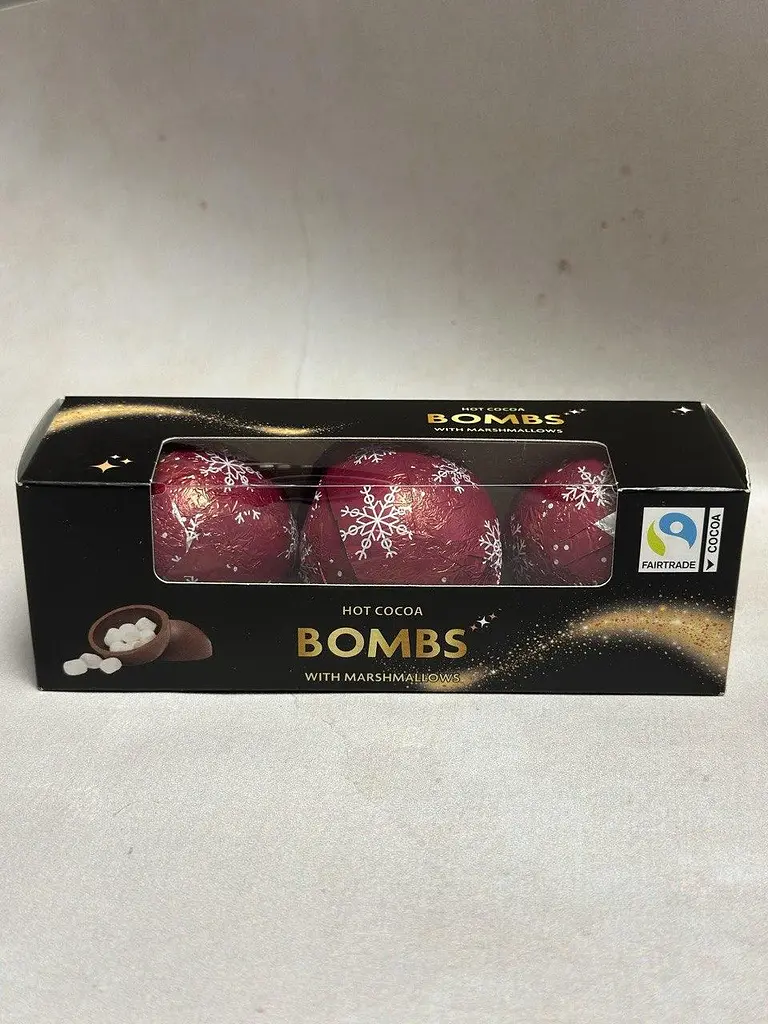 Шоколадні бомбочки NL Cacaofantasie Hot Cocoa Bombs With Marshmallows 72 г
