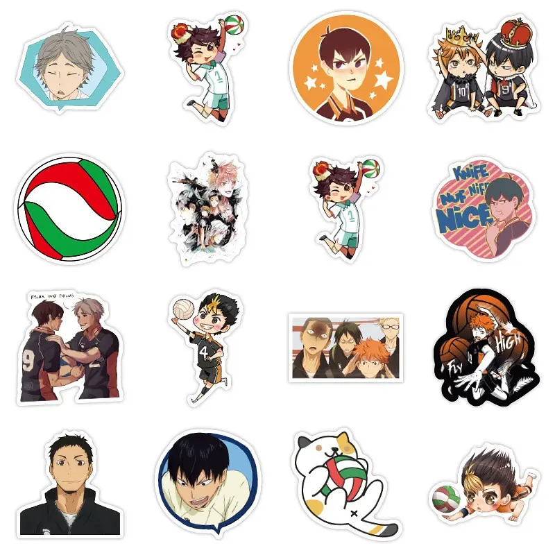 Стікерпак Волейбол! Набір наклейок GeekLand Haikyuu!! 100 штук - фото 2