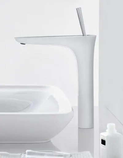 Смеситель для раковины Hansgrohe PuraVida EcoSmart 15081400 Белый - фото 2