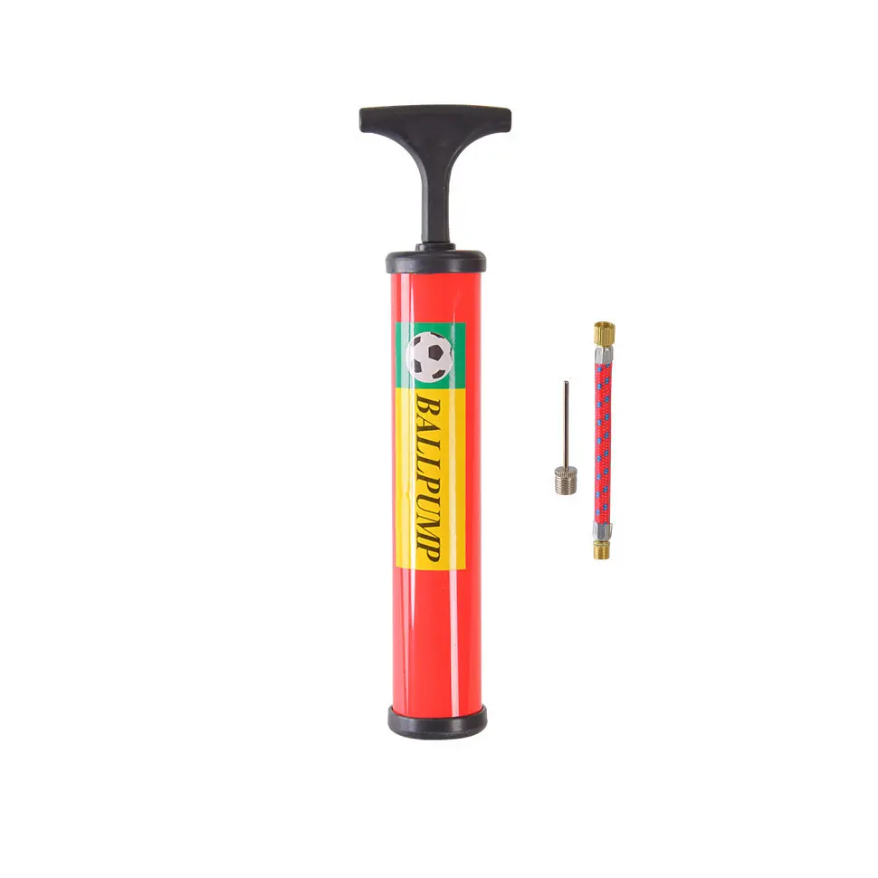 Ручний насос для м'ячів N41504(Red) 25 см голка для накачування та гнучкий шланг