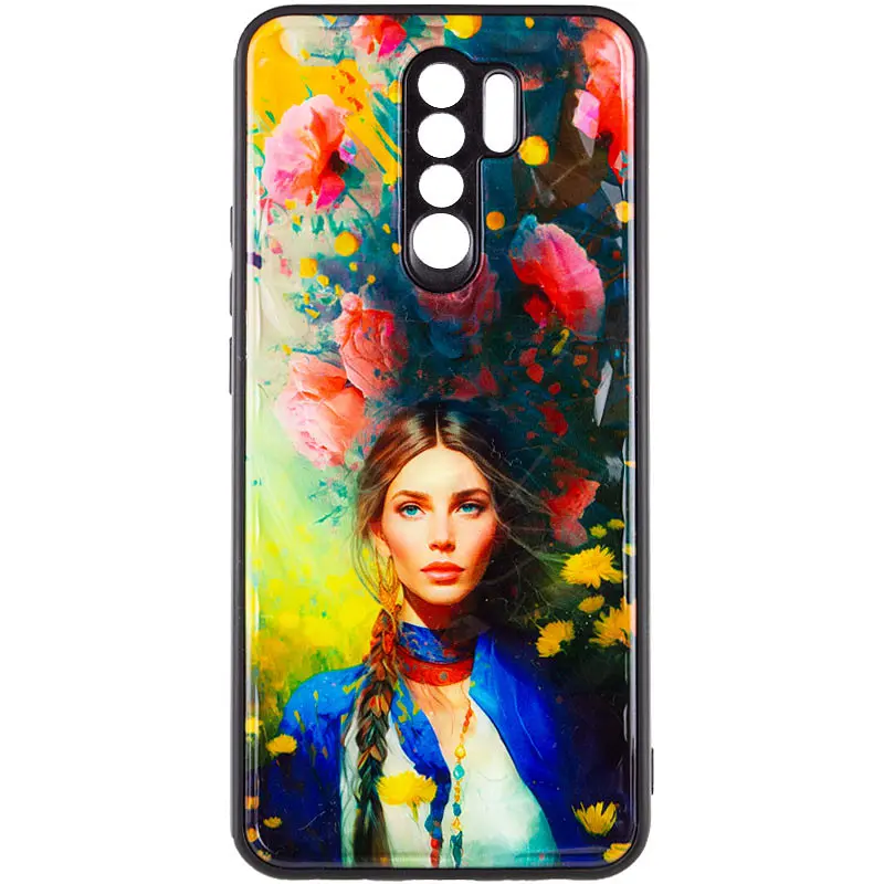 TPU+PC+PC чехол Prisma Ladies для Xiaomi Redmi 9 Peonies - фото 2