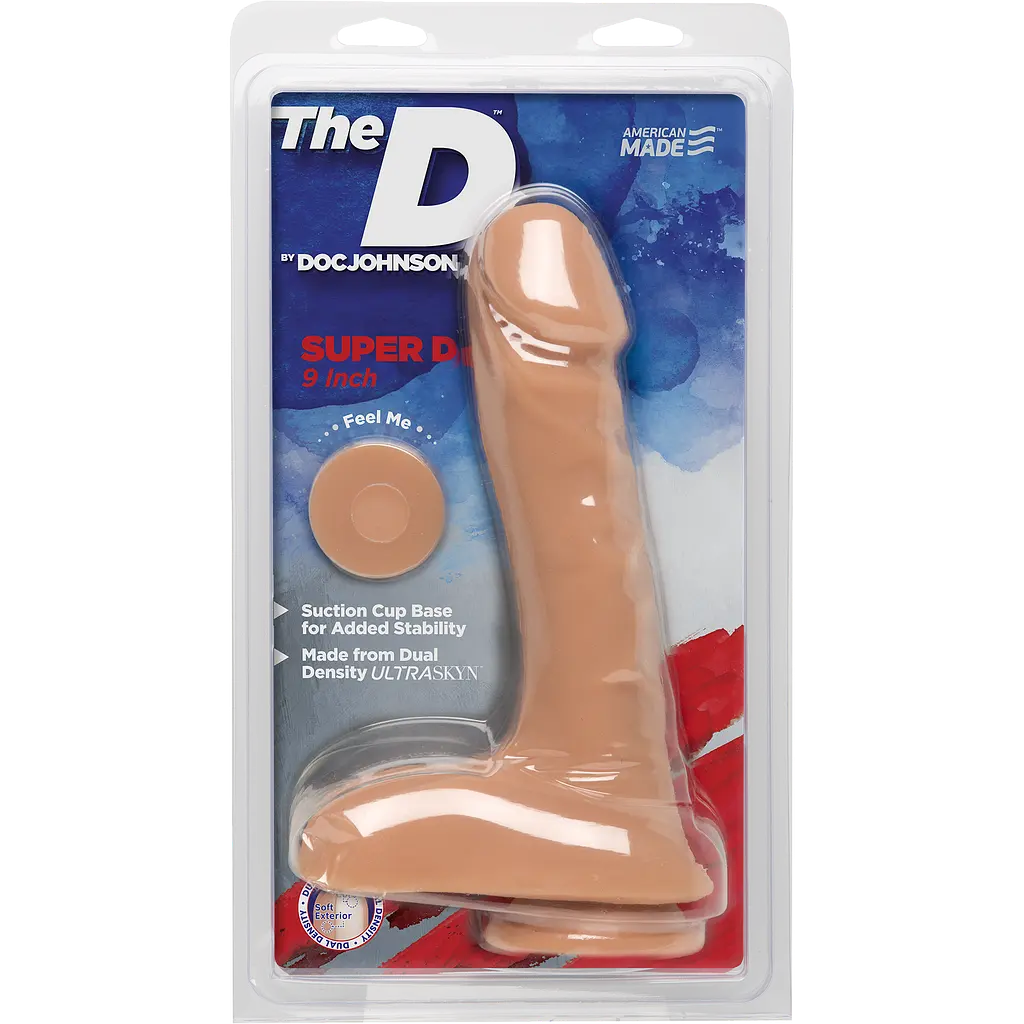 Фалоімітатор Doc Johnson The D Super D 9 Inch With Balls ULTRASKYN - фото 2