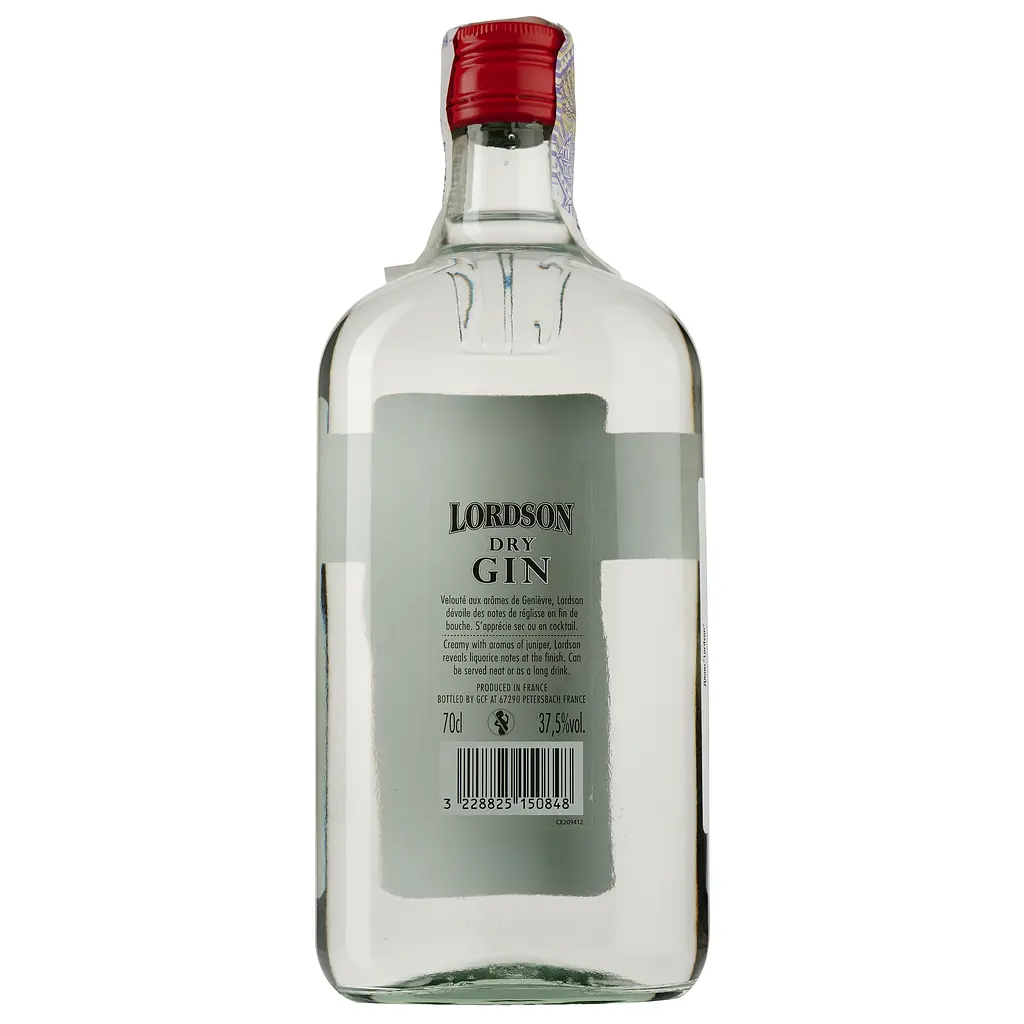 Джин LGC Lordson Gin, 37,5%, 0,7 л - фото 2