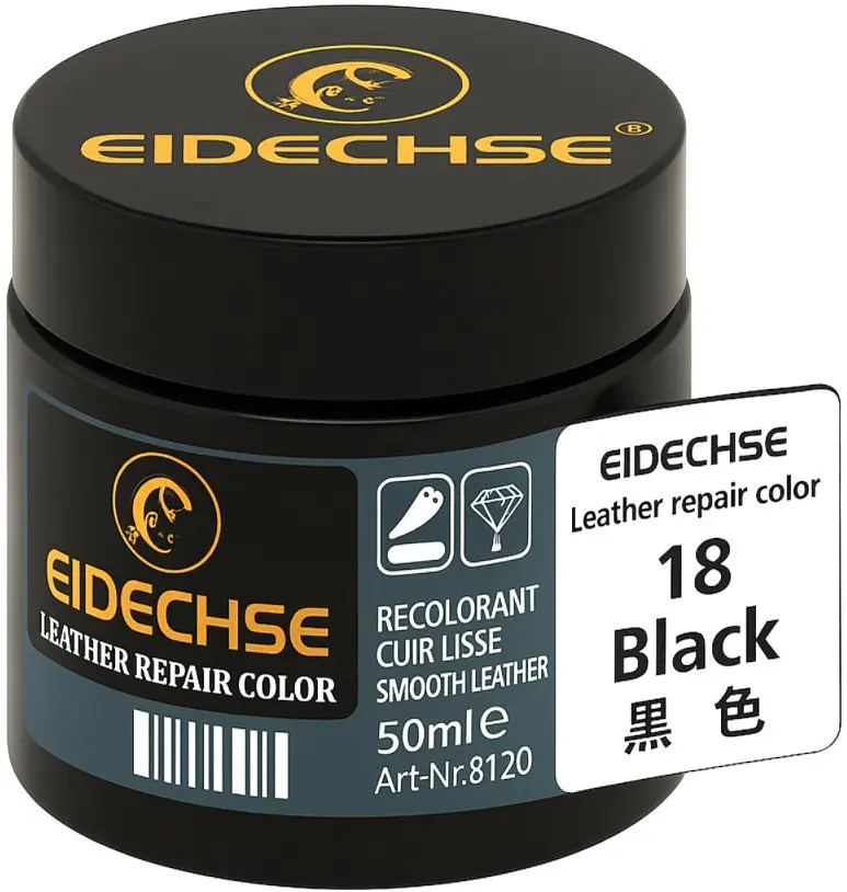 Крем-фарба для шкіри Eidechse 50 мл чорна - фото 2